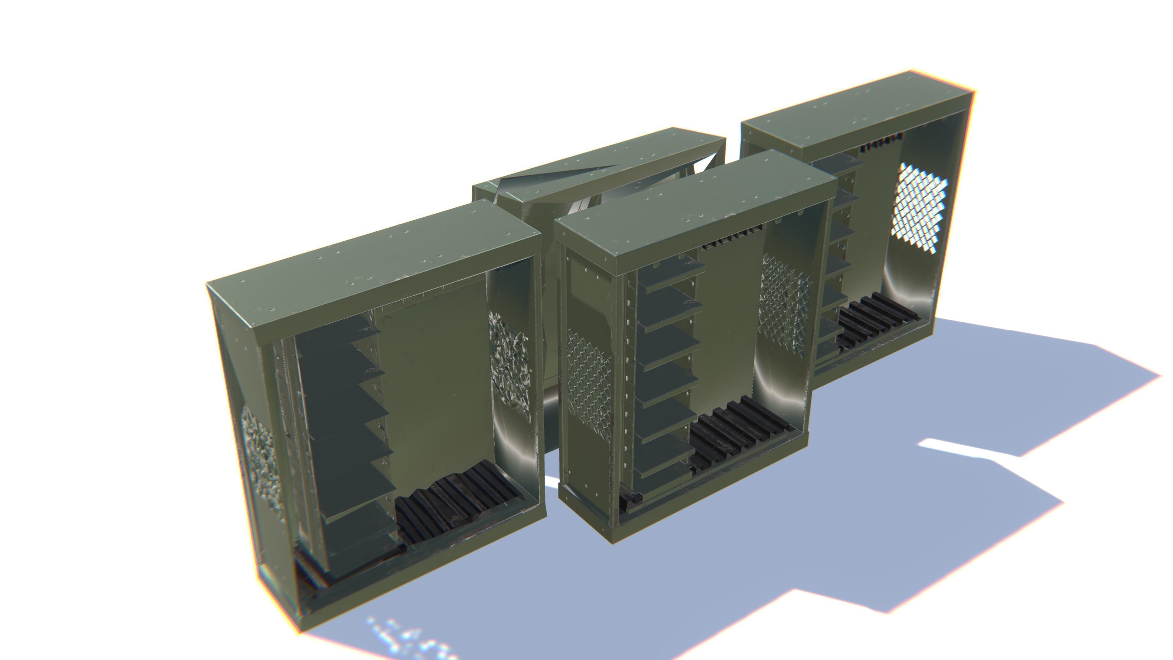 Weapon Storage Low-poly 3D model_24