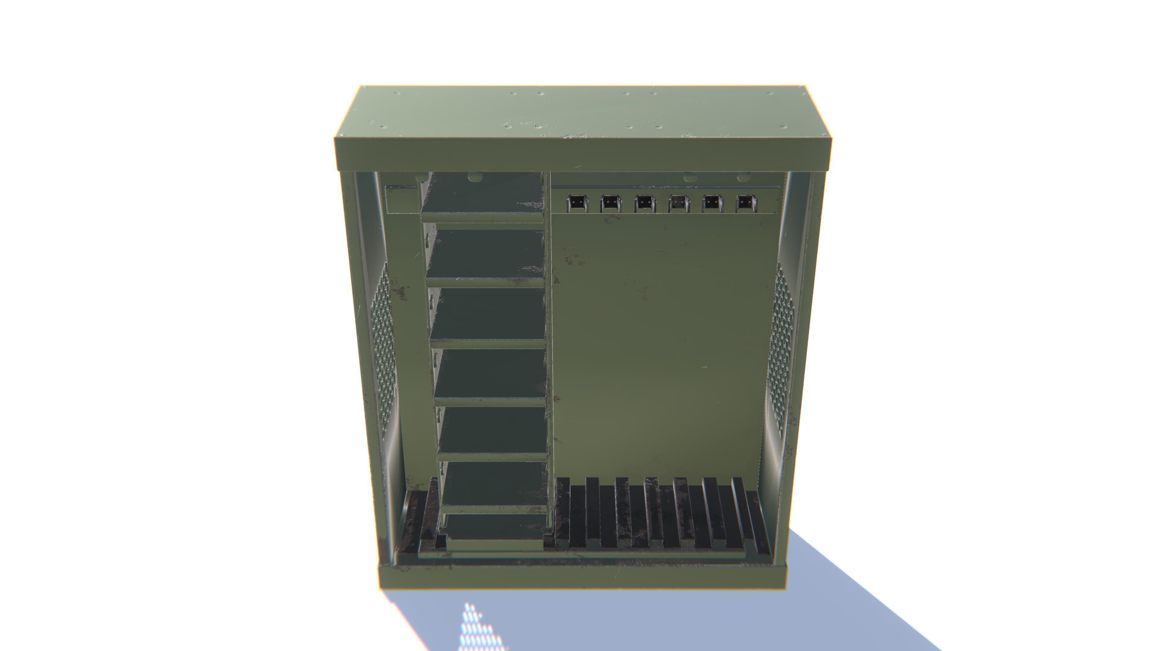 Weapon Storage Low-poly 3D model_8