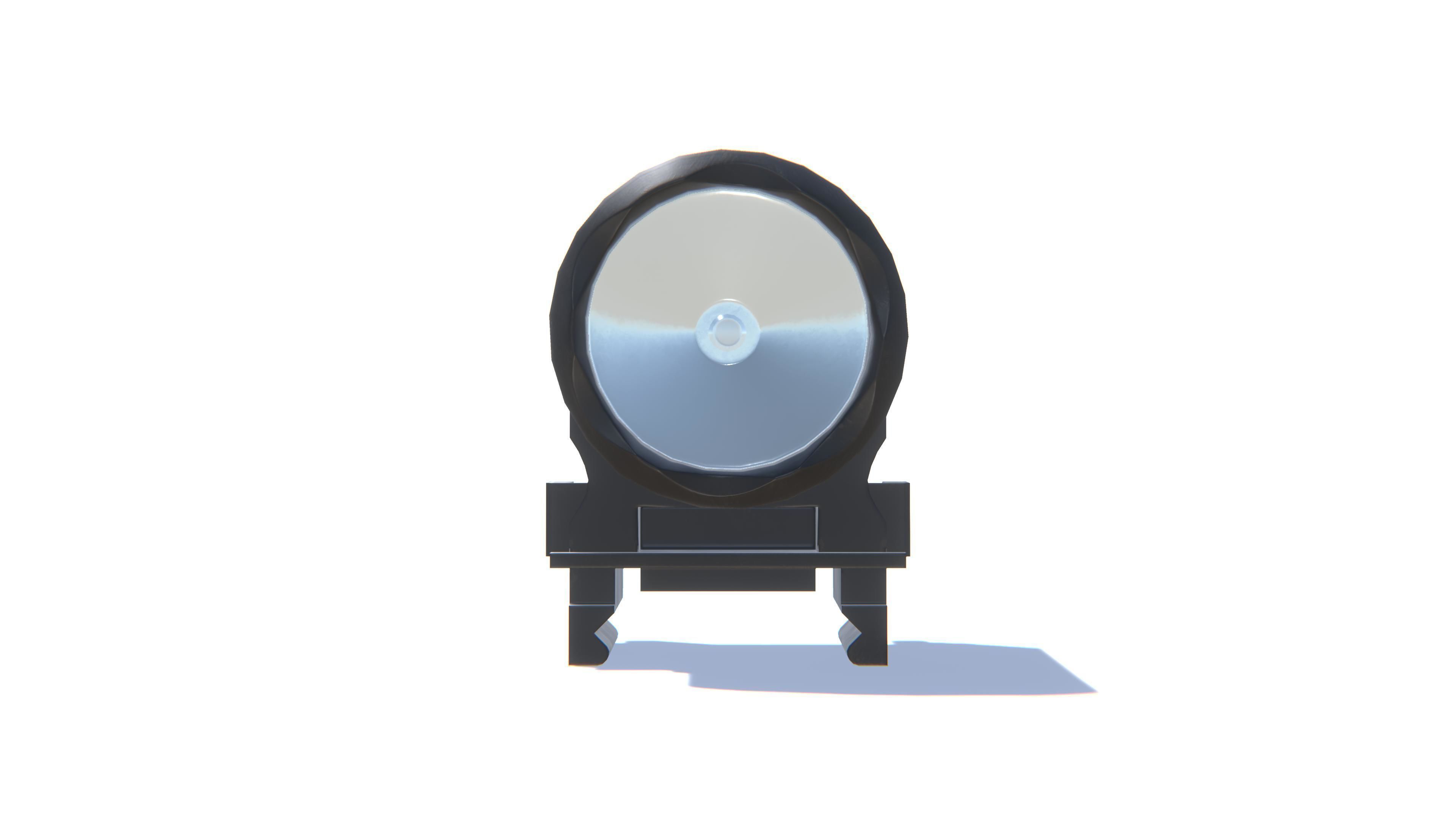 Tactical Flashlight Low-poly 3D model_18