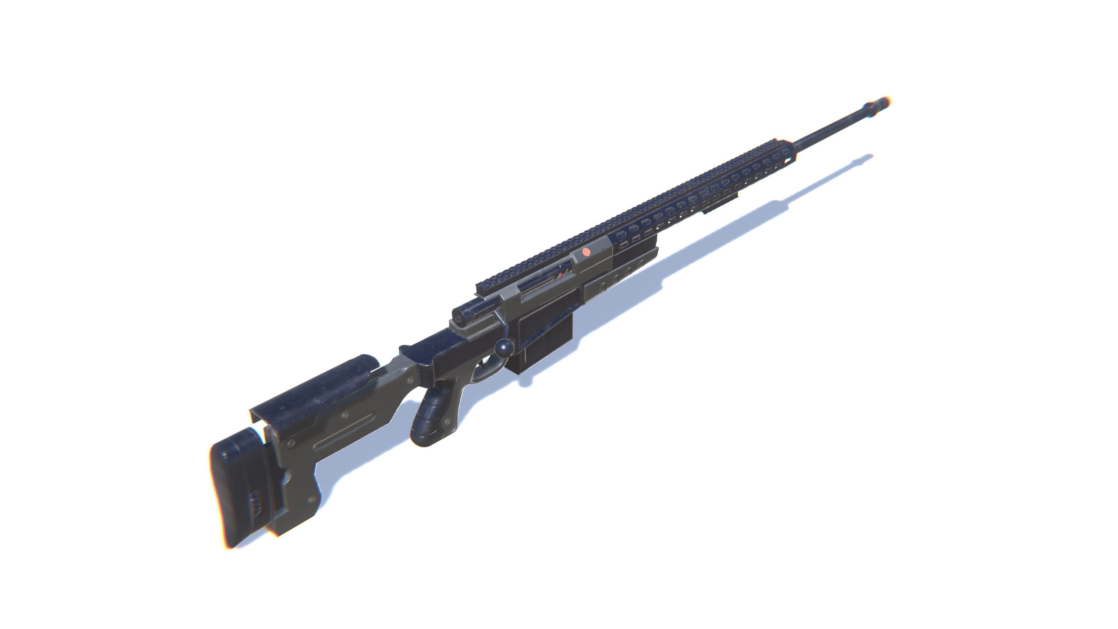 3D model Sniper Rifle AX50 VR / AR / low-poly | CGTrader