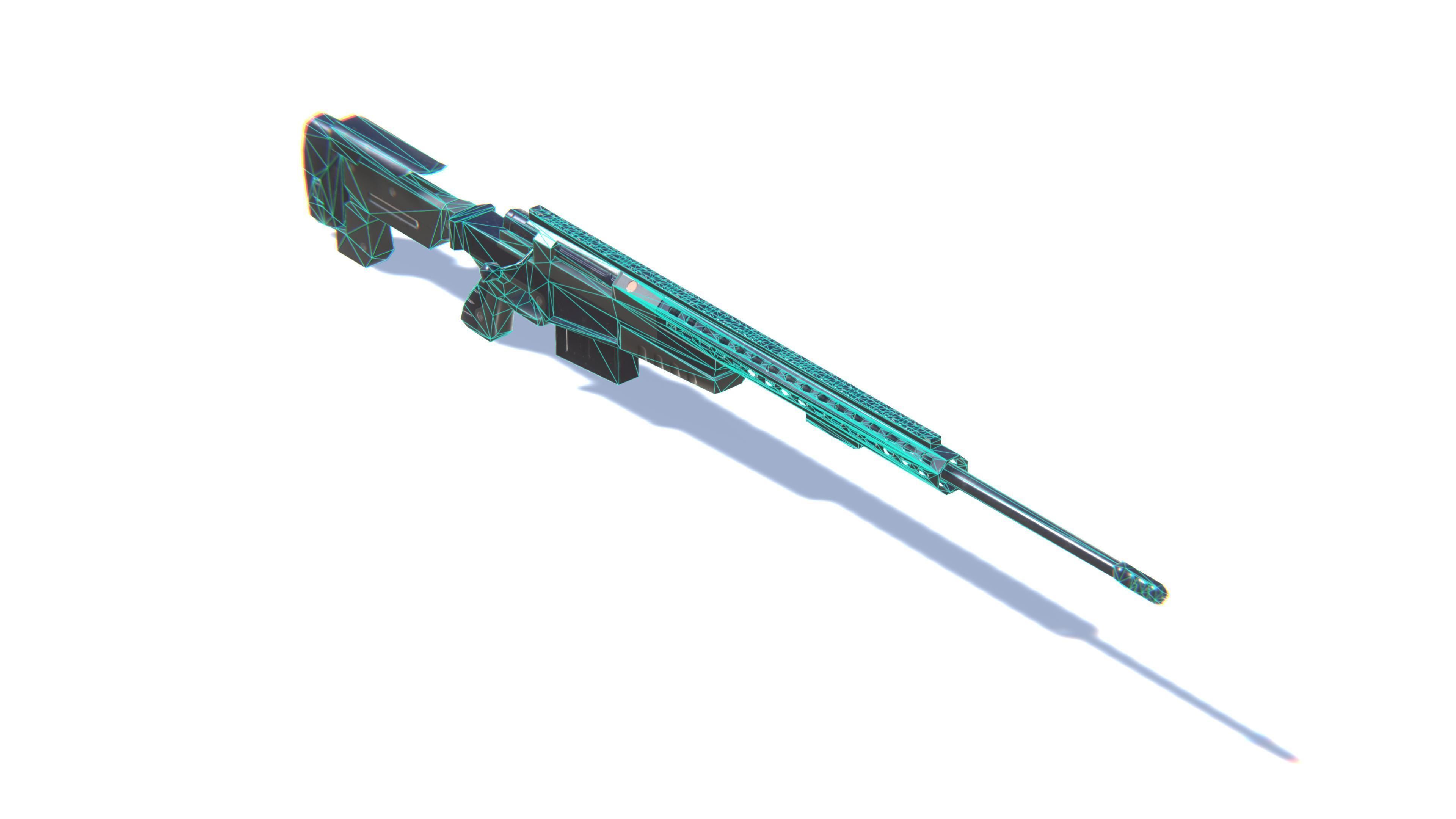 3D model Sniper Rifle AX50 VR / AR / low-poly | CGTrader