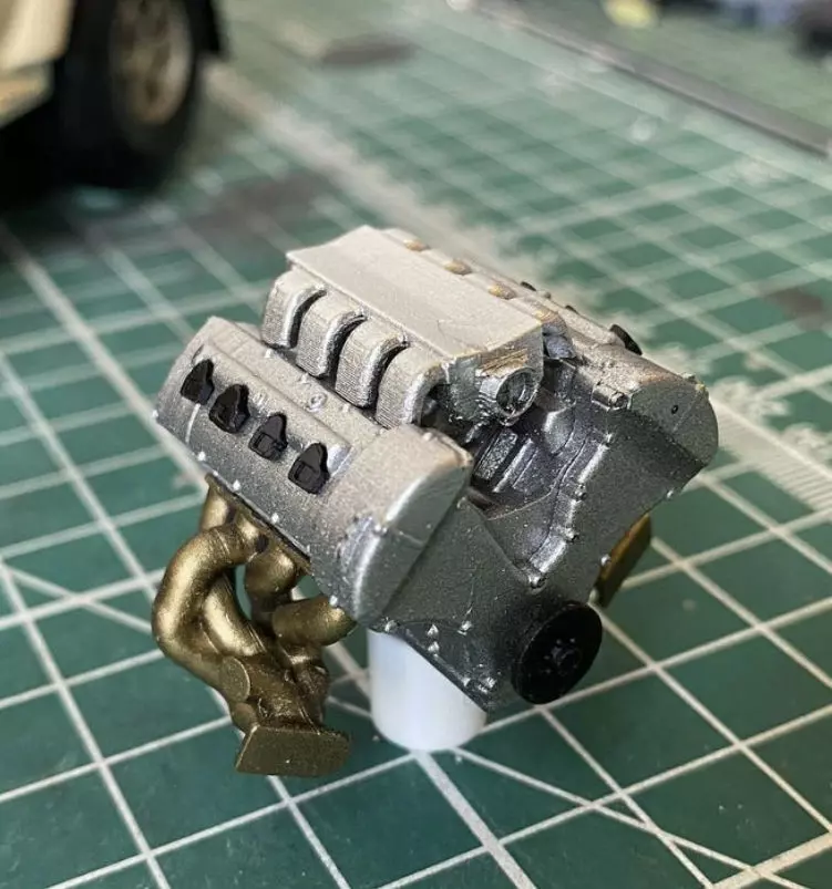 BILLET TOYOTA TT V8 LAND SPEED ENGINE LAND CRUISER 3D print model_0