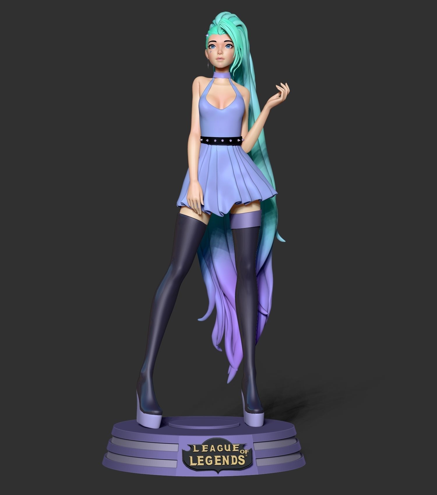 Seraphine - League of Legends Fanart 3D print model_11