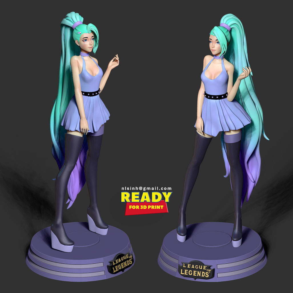Seraphine - League of Legends Fanart 3D print model_1