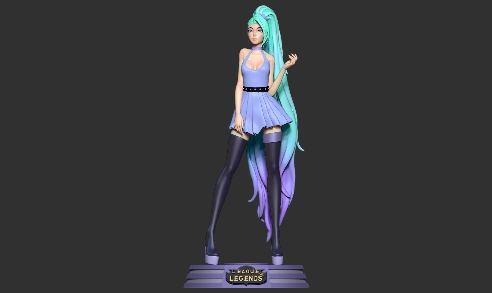 Seraphine - League of Legends Fanart 3D print model_12