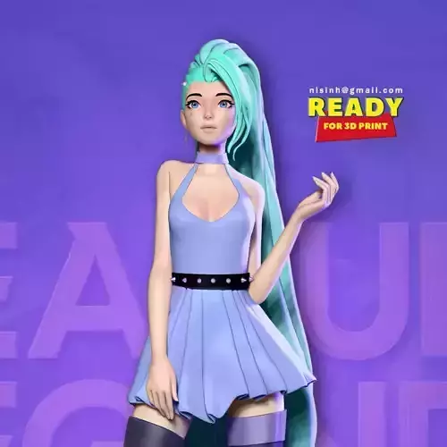 Seraphine - League of Legends Fanart 3D print model