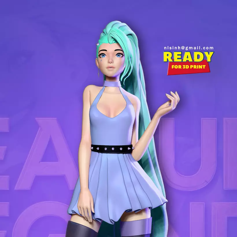 Seraphine - League of Legends Fanart 3D print model_0