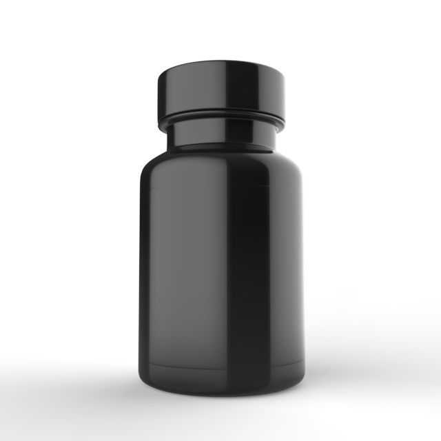 Bottle for vitamins or pills and dietary supplements 3D model_20