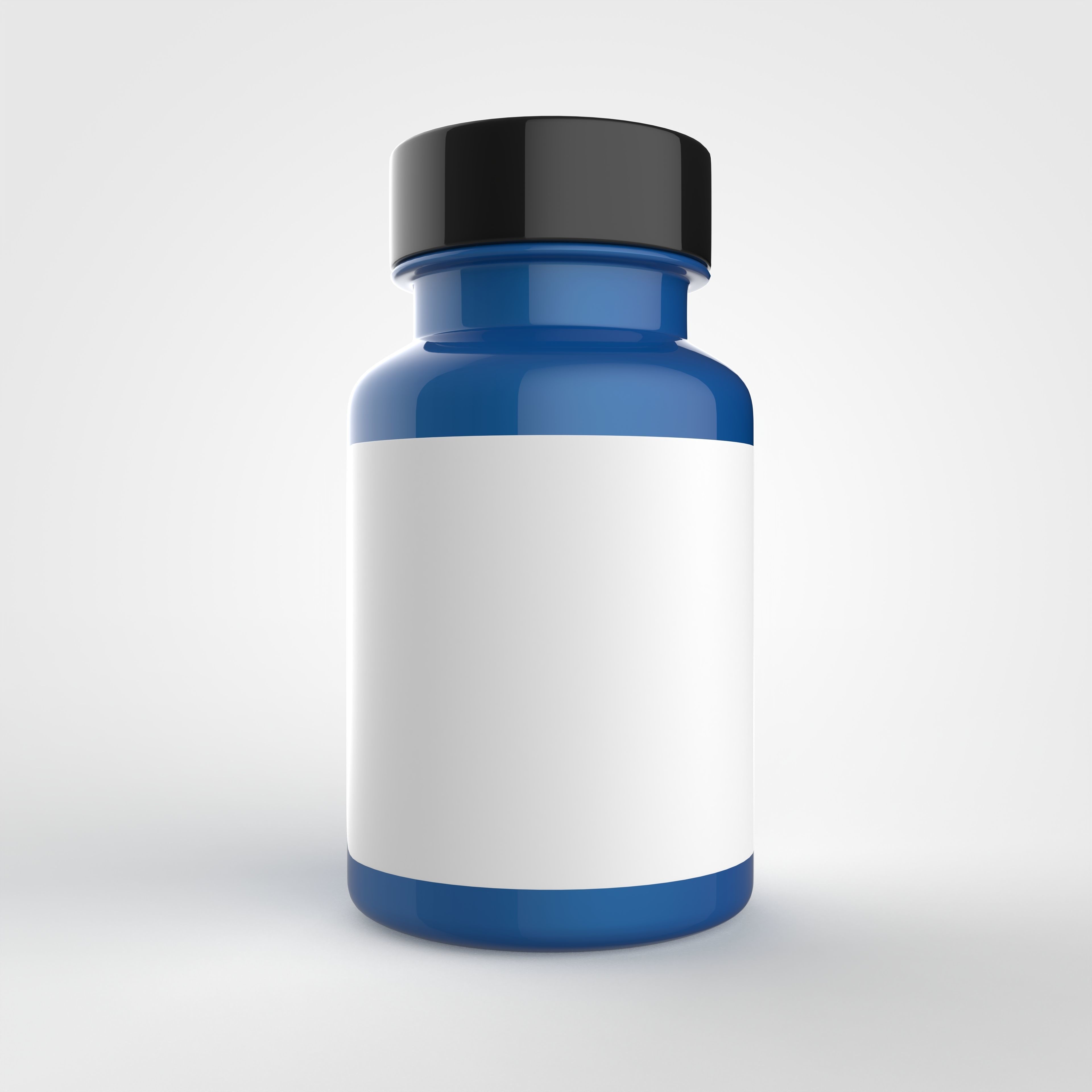 Bottle for vitamins or pills and dietary supplements 3D model_12