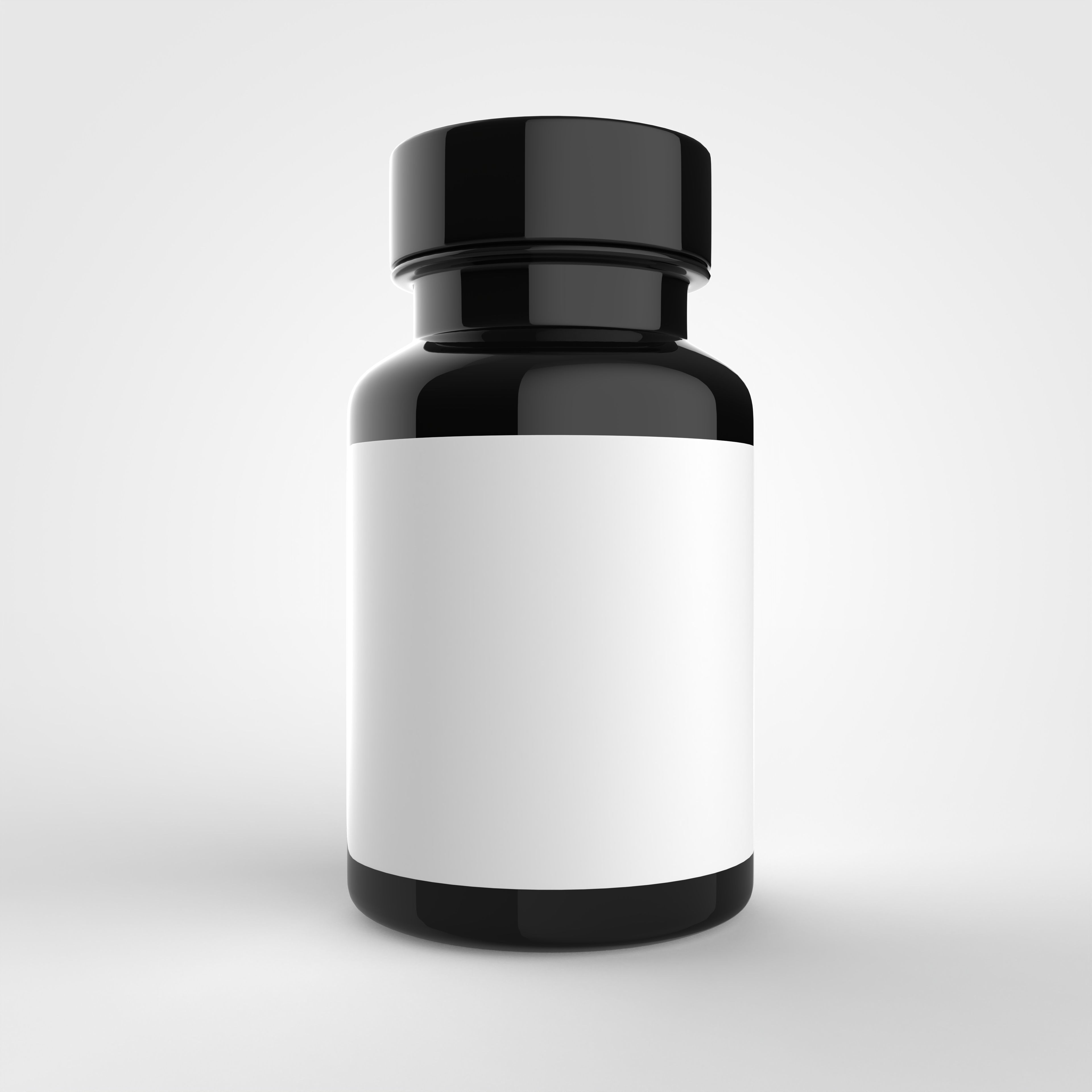 Bottle for vitamins or pills and dietary supplements 3D model_2