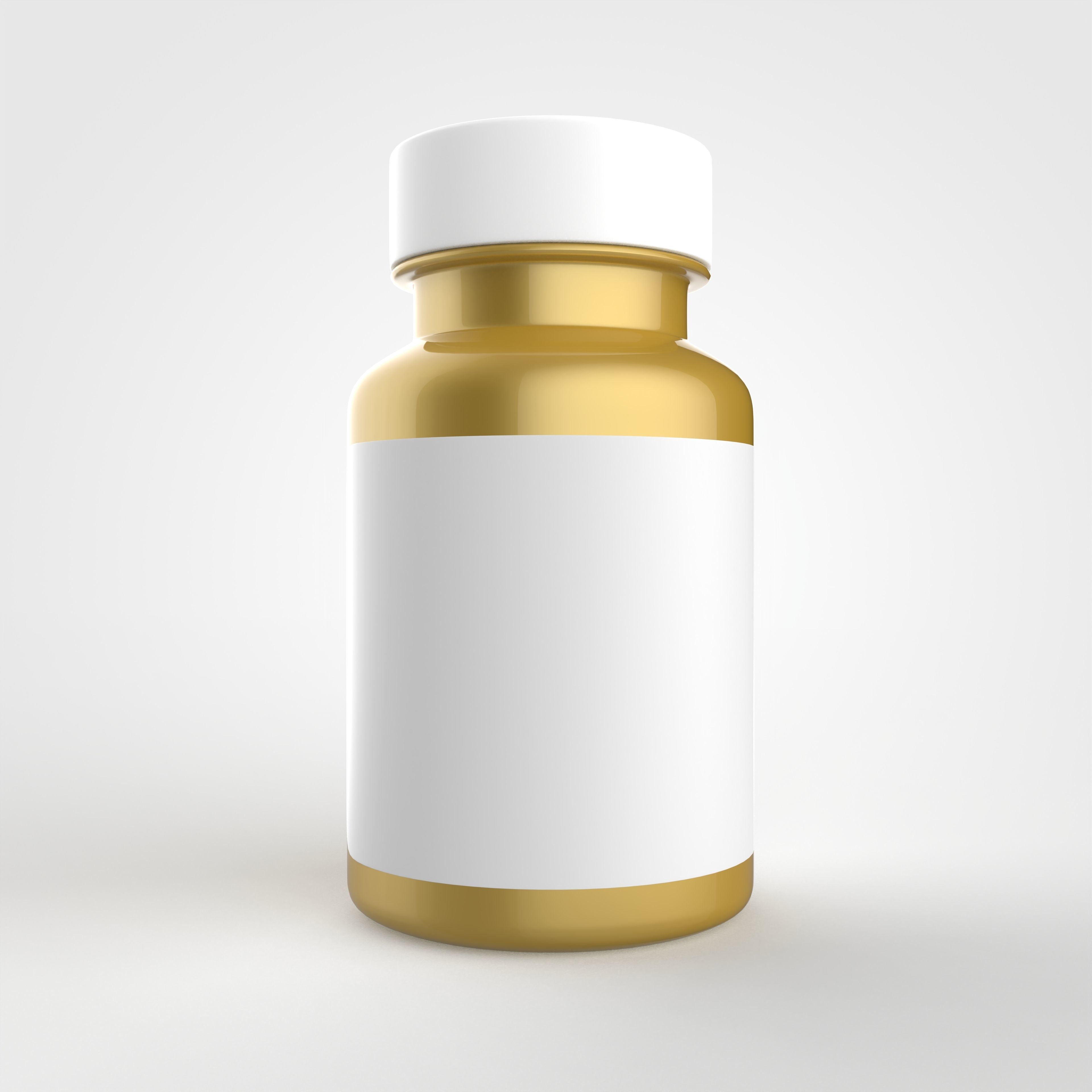 Bottle for vitamins or pills and dietary supplements 3D model_5