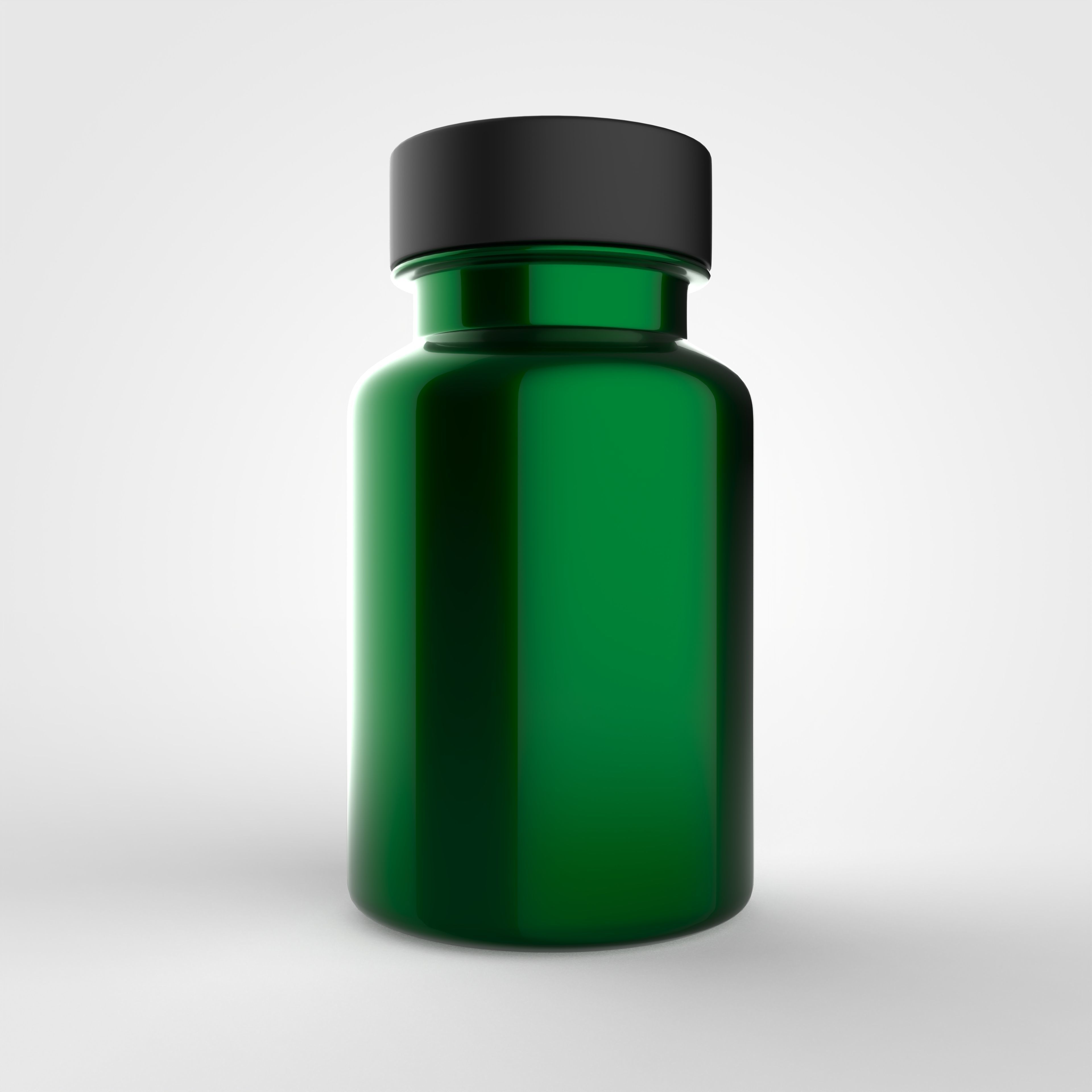 Bottle for vitamins or pills and dietary supplements 3D model_17
