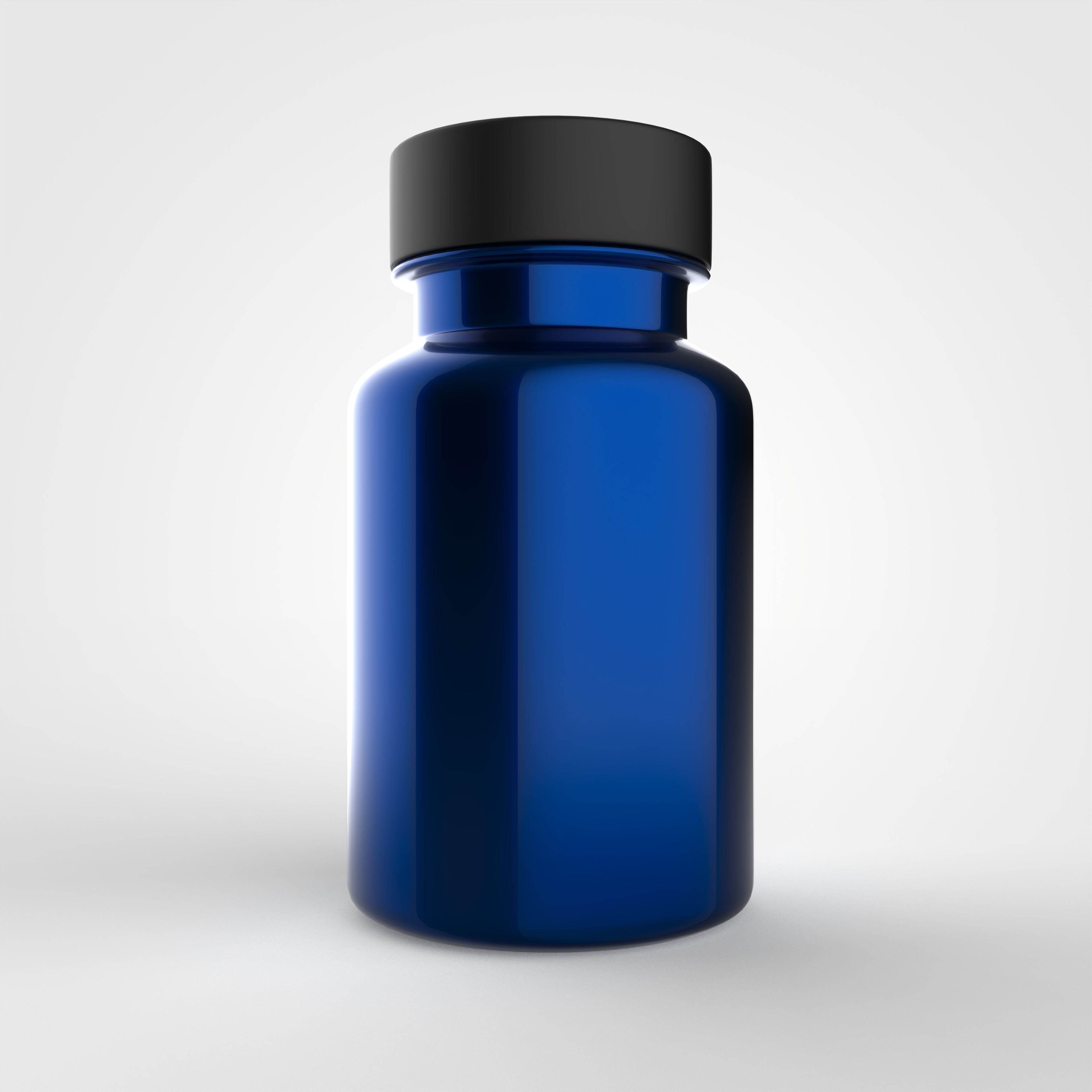 Bottle for vitamins or pills and dietary supplements 3D model_16