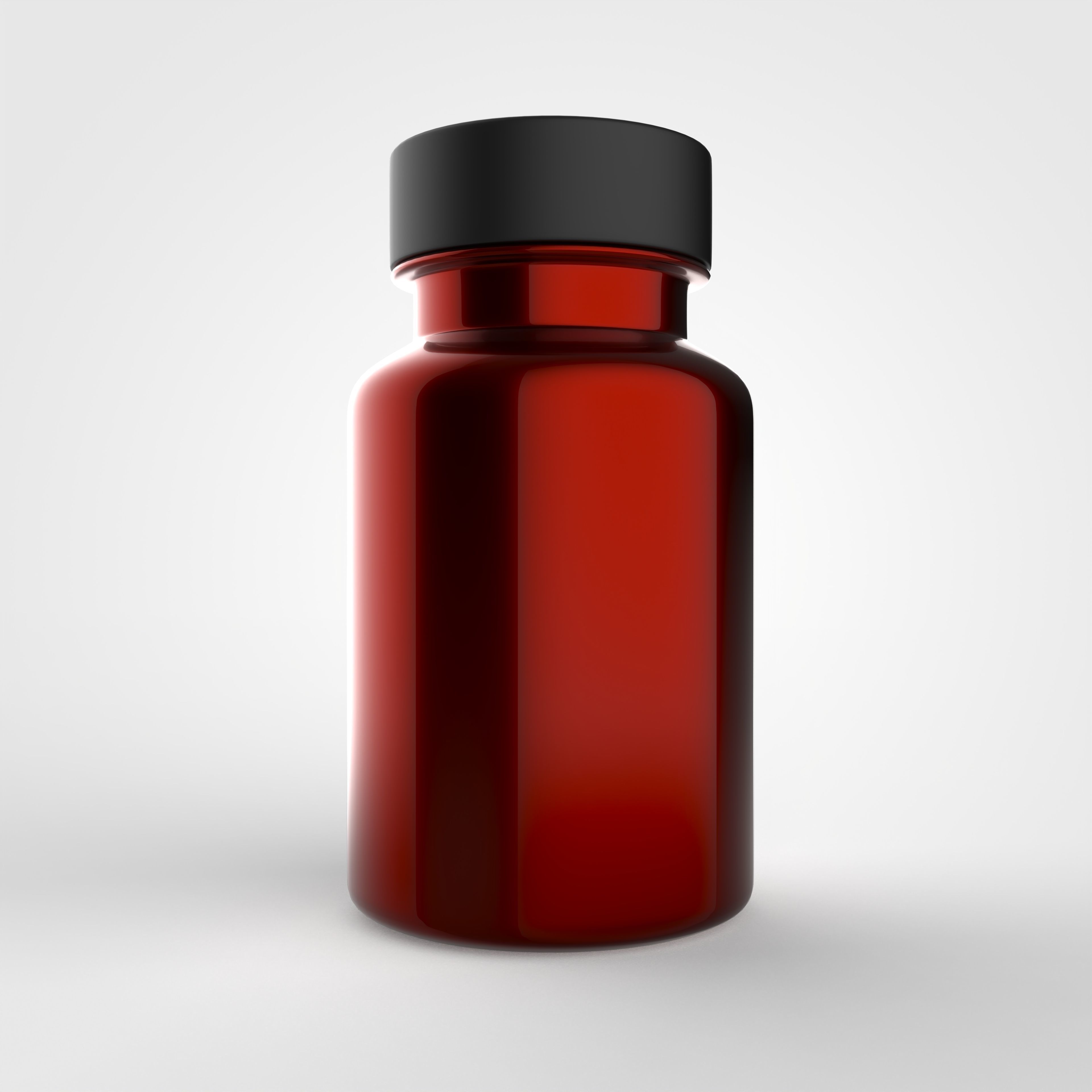 Bottle for vitamins or pills and dietary supplements 3D model_18