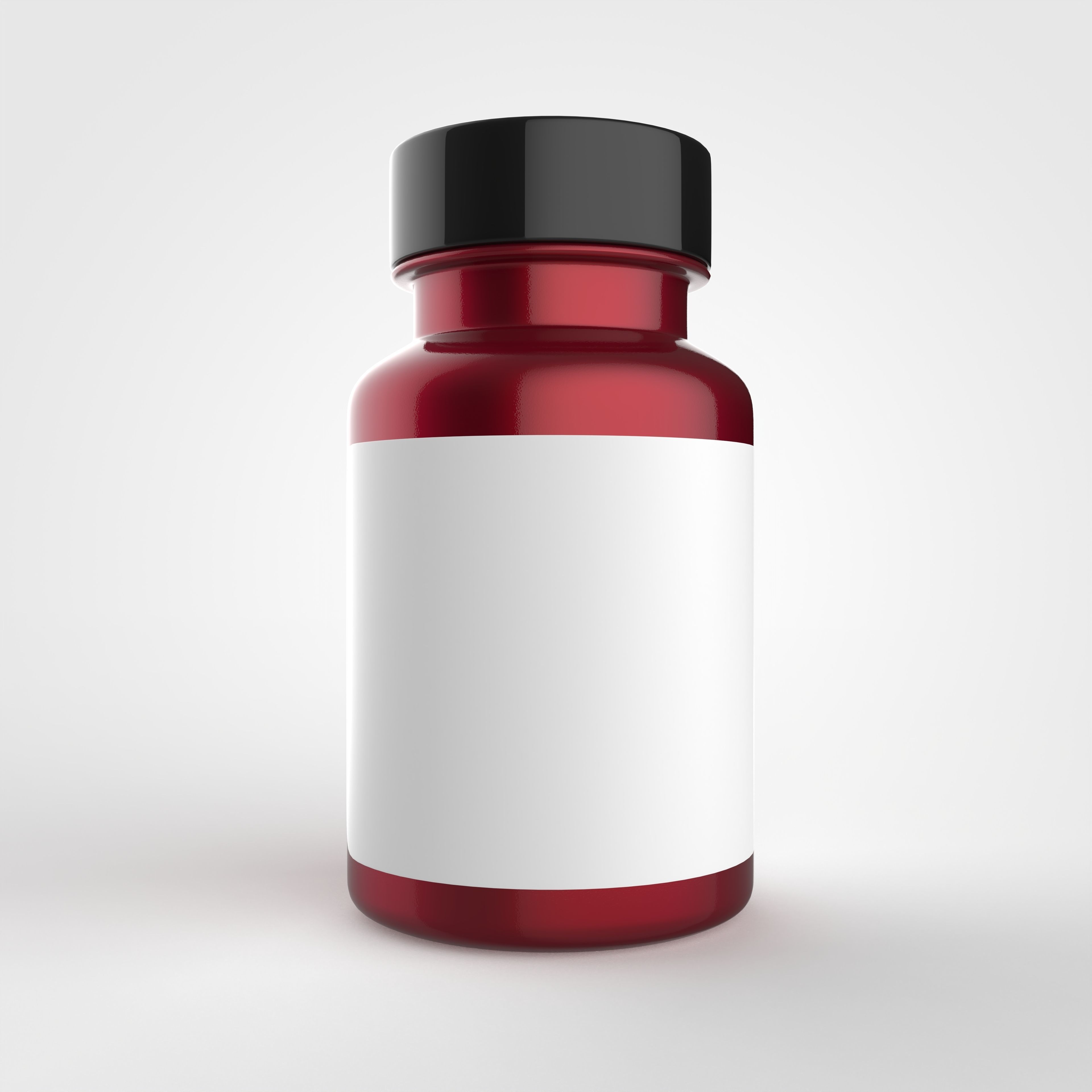 Bottle for vitamins or pills and dietary supplements 3D model_10
