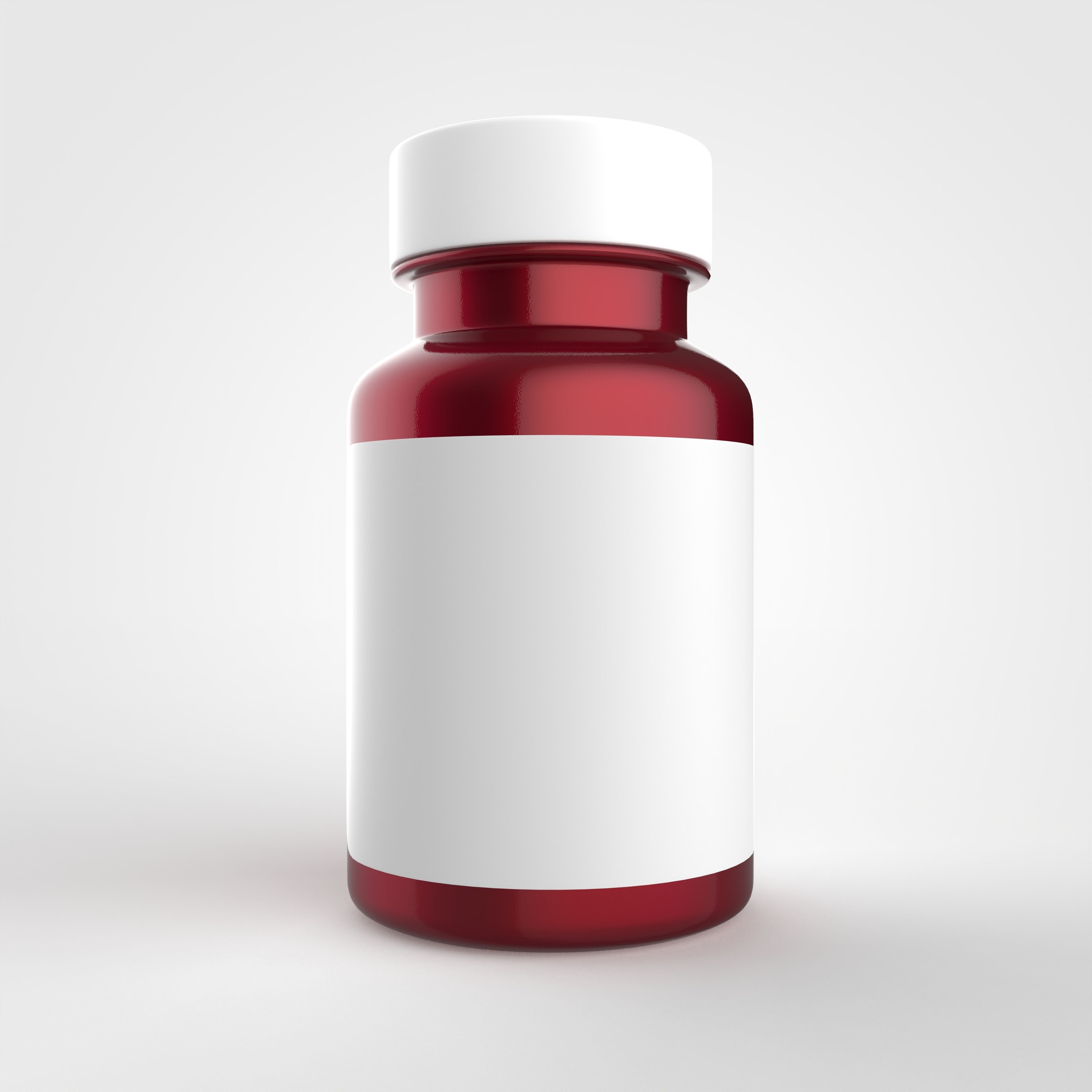 Bottle for vitamins or pills and dietary supplements 3D model_9