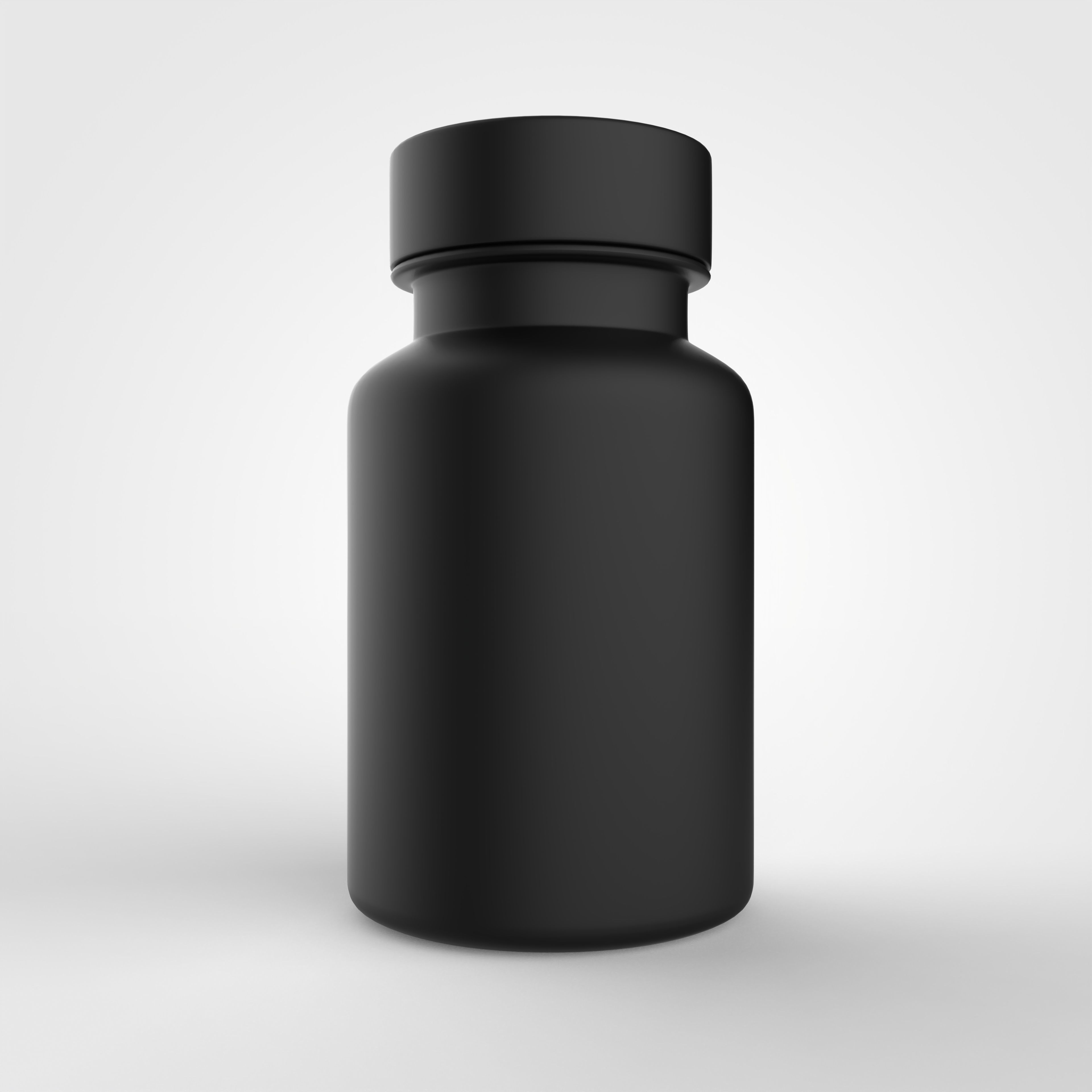 Bottle for vitamins or pills and dietary supplements 3D model_4