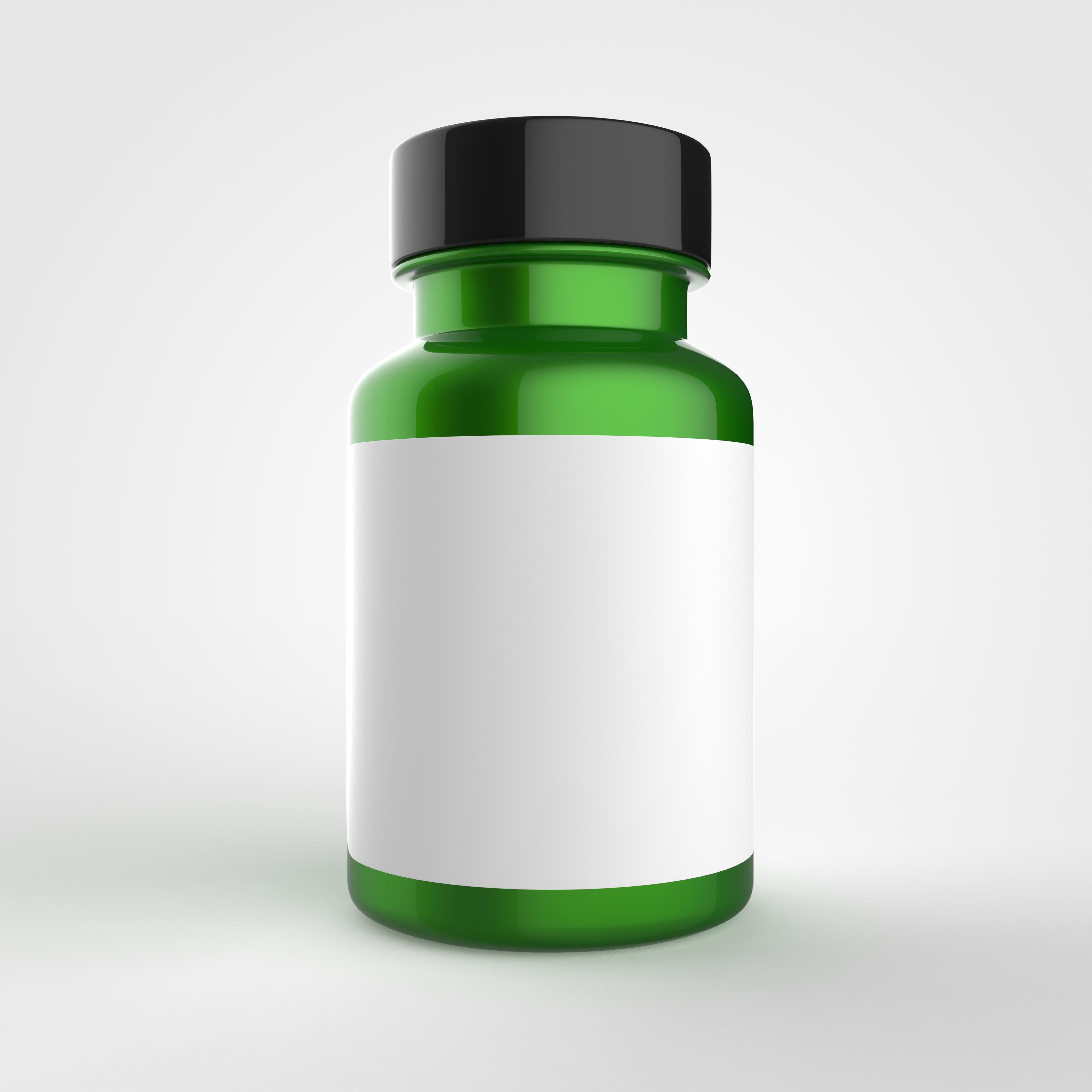 Bottle for vitamins or pills and dietary supplements 3D model_14