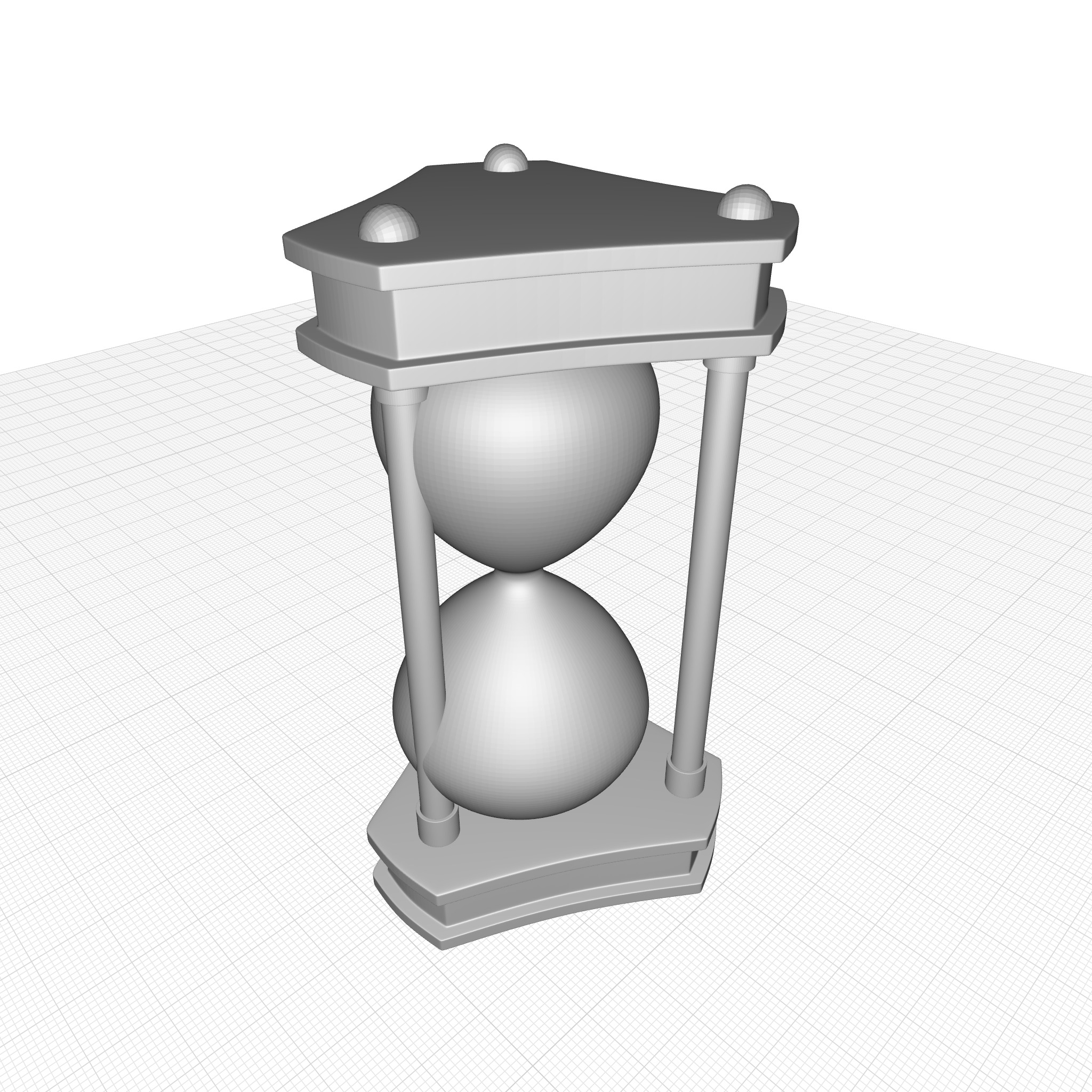Sand Timer Hourglass 3D model_7