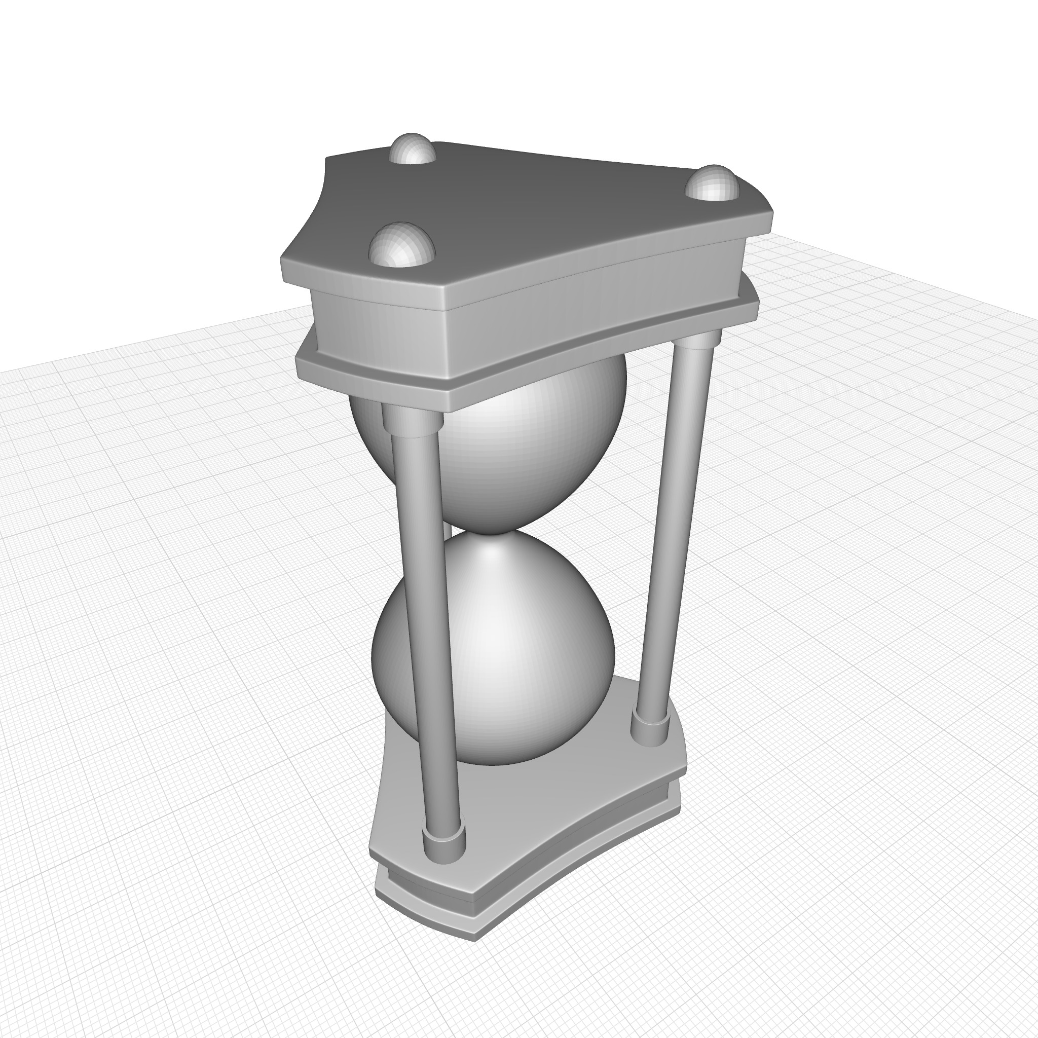 Sand Timer Hourglass 3D model_8
