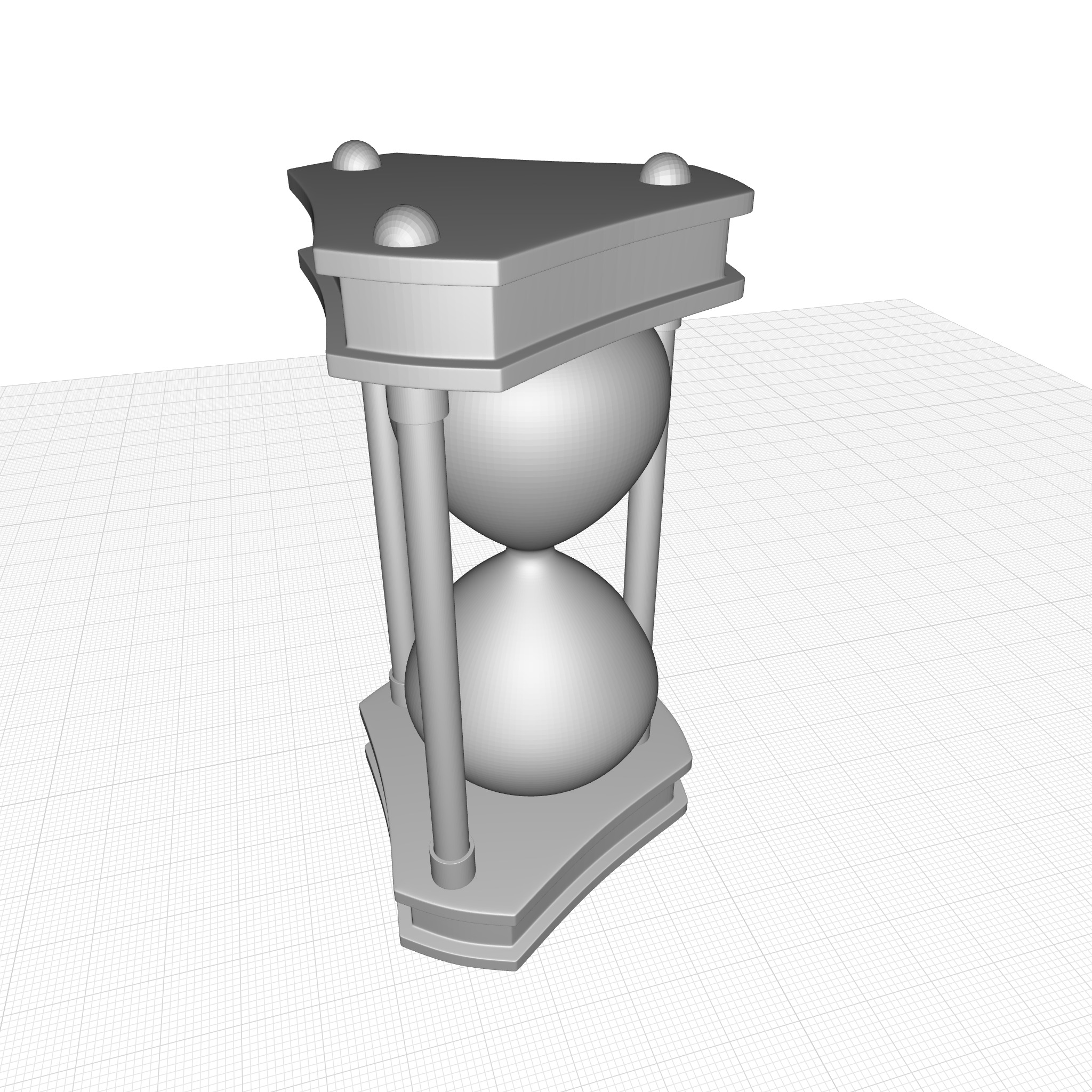 Sand Timer Hourglass 3D model_5