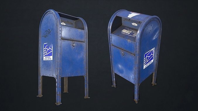 Mailbox mail box Low-poly 3D model