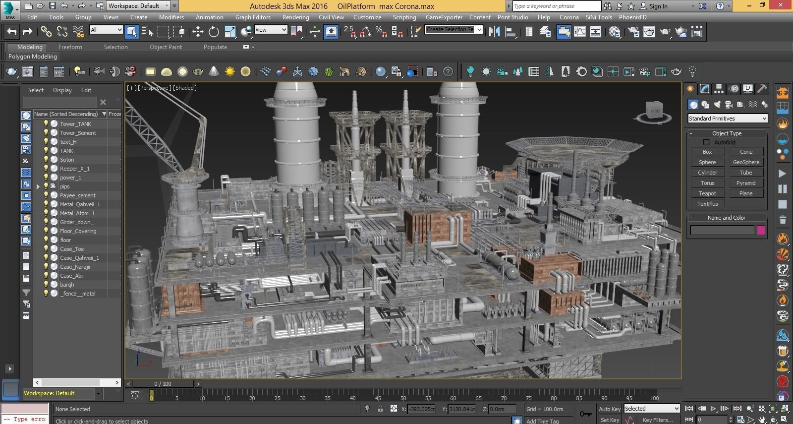 oil platform 3D model_9