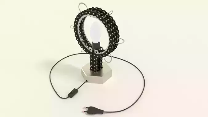 Industrial omega lamp 3D model