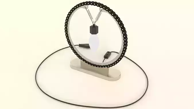 Industrial O-lamp 3D model