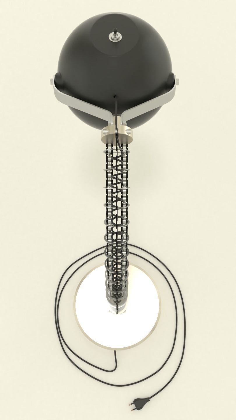 Industrial desk lamp 3D model_6