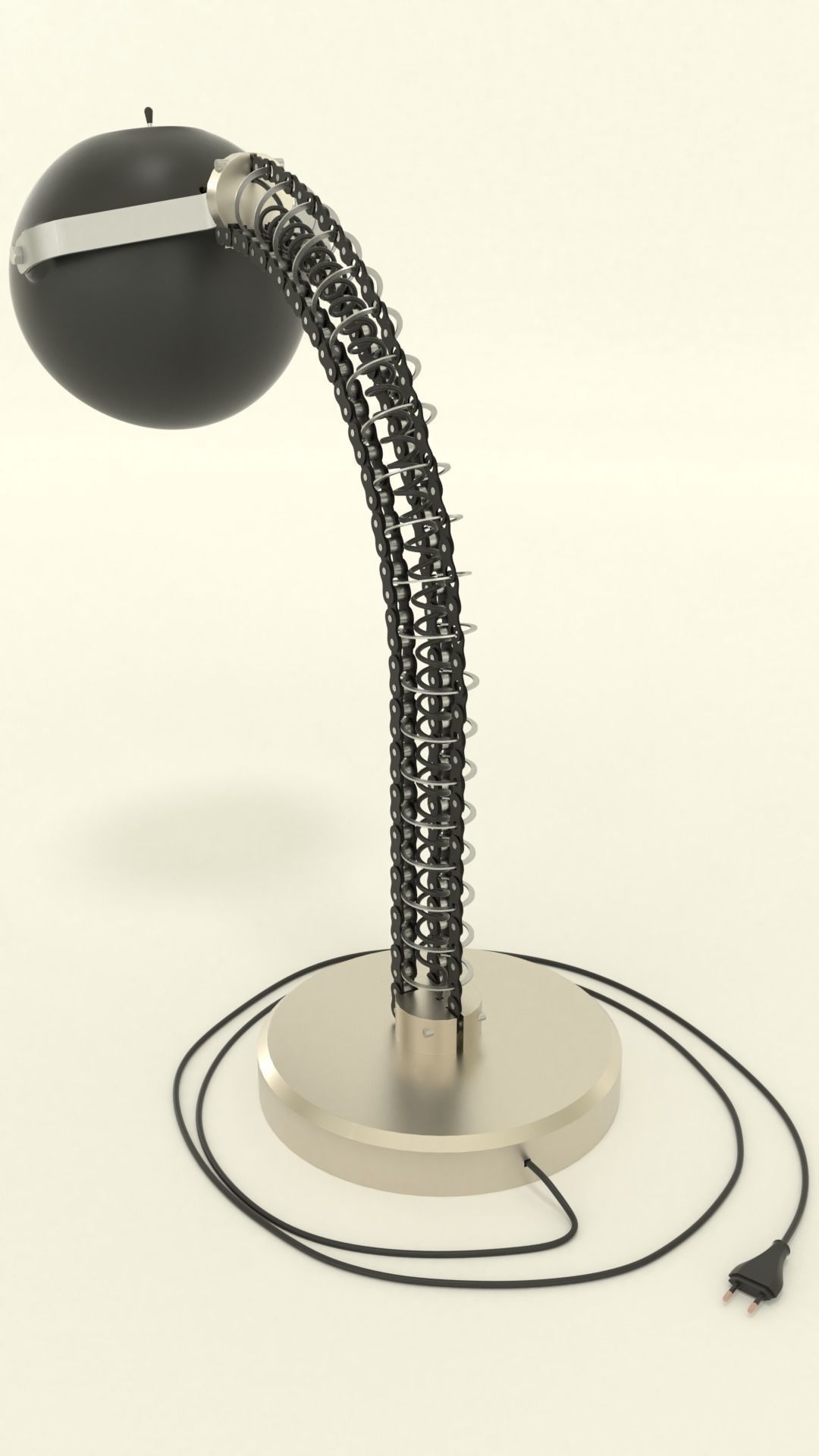 Industrial desk lamp 3D model_3