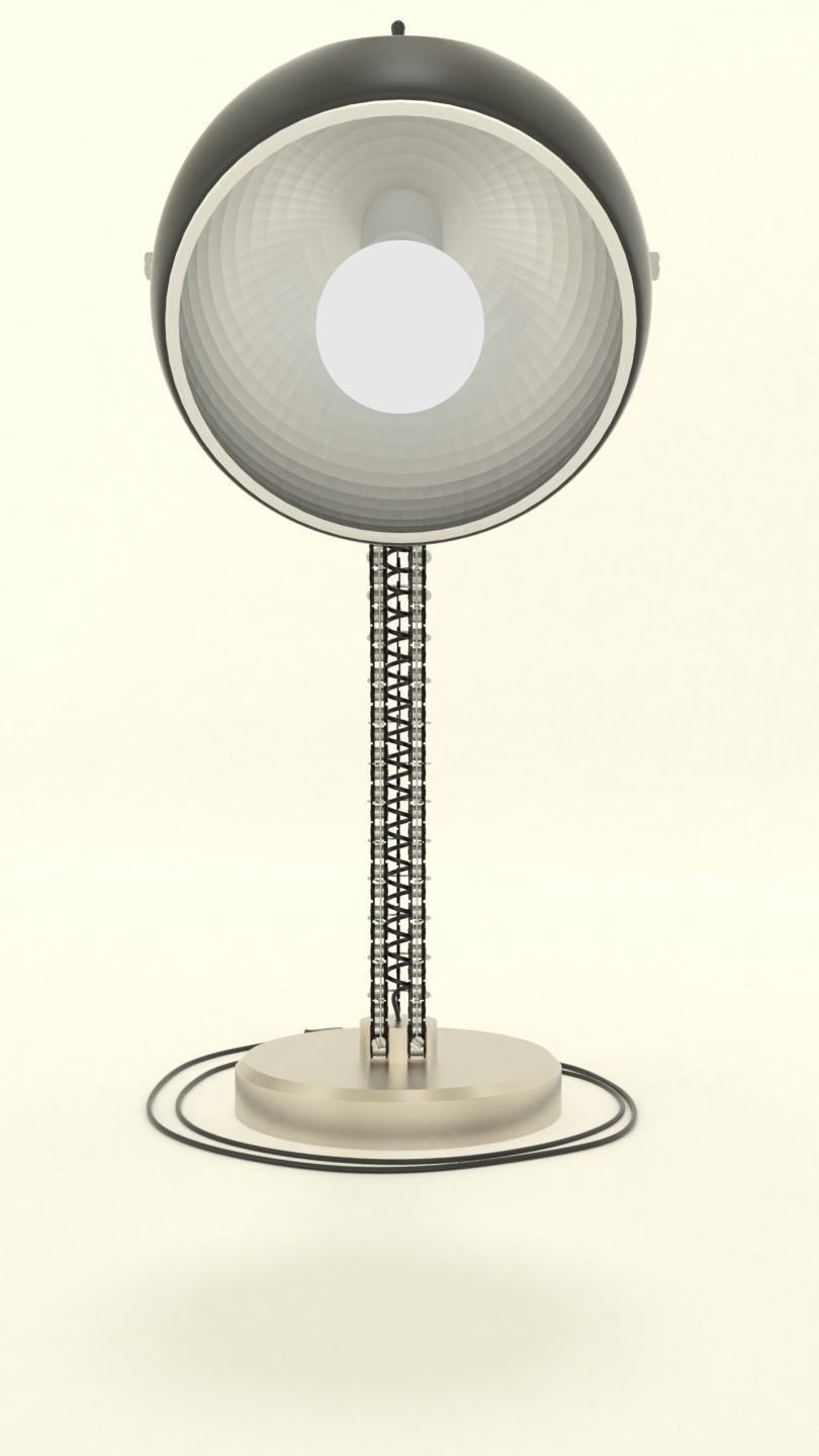 Industrial desk lamp 3D model_5