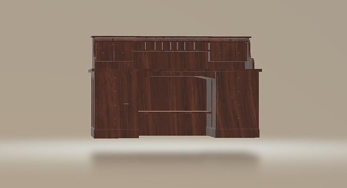 roll top desk 3D print model
