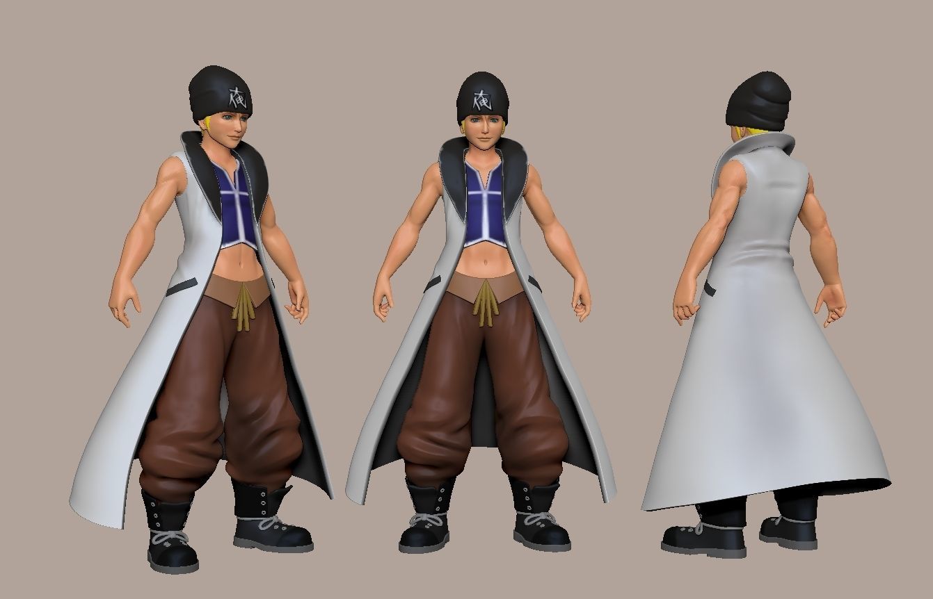 seifer kingdom hearts 3D print model_1