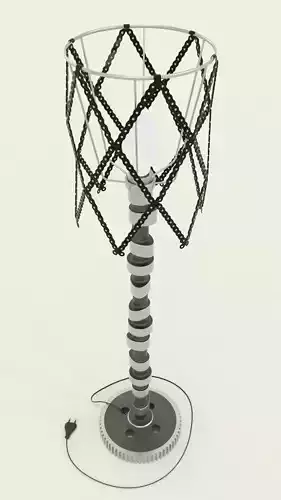 Industrial camshaft lamp 3D model