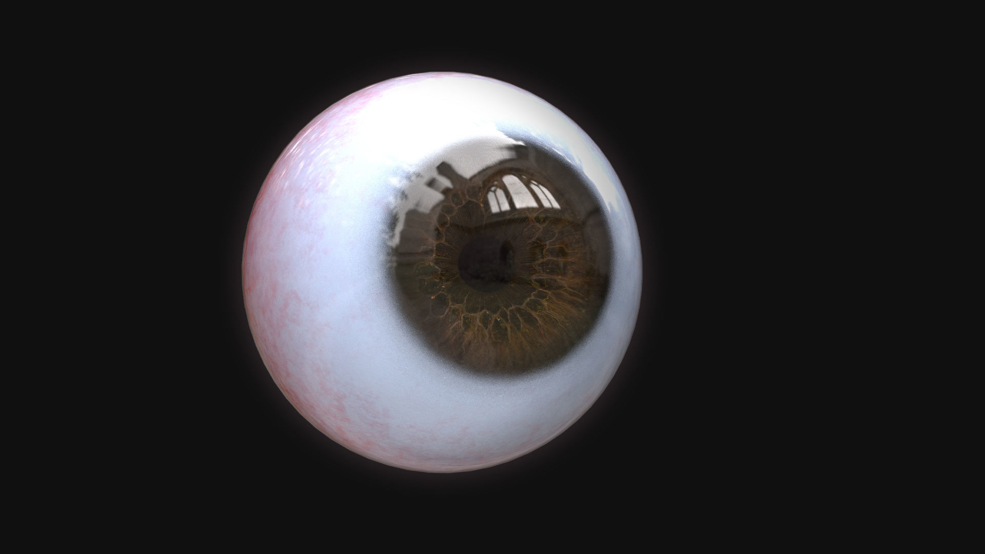 Rigged Eye 6 colors Low-poly 3D model_18