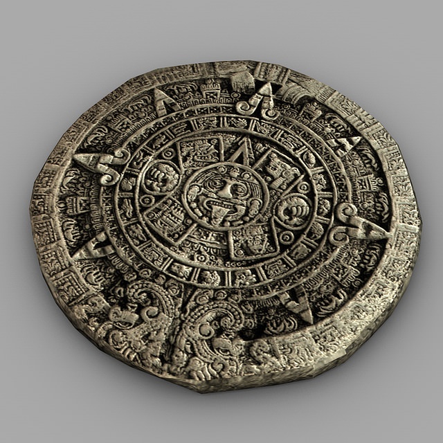 Maya Calendar Low-poly 3D model_2