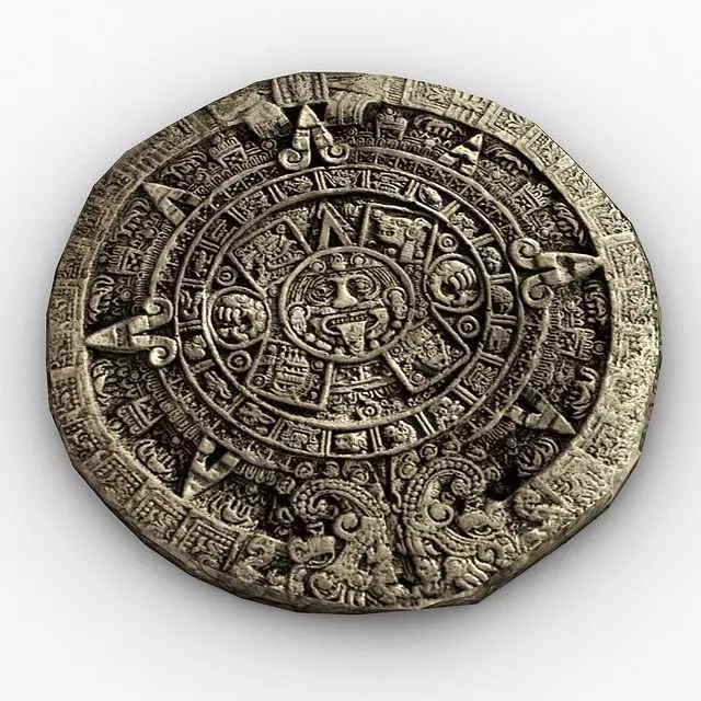 Maya Calendar Low-poly 3D model_0