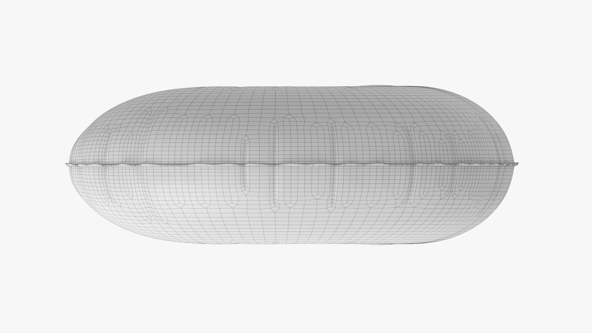 Foil balloon number three 3 3D model_11