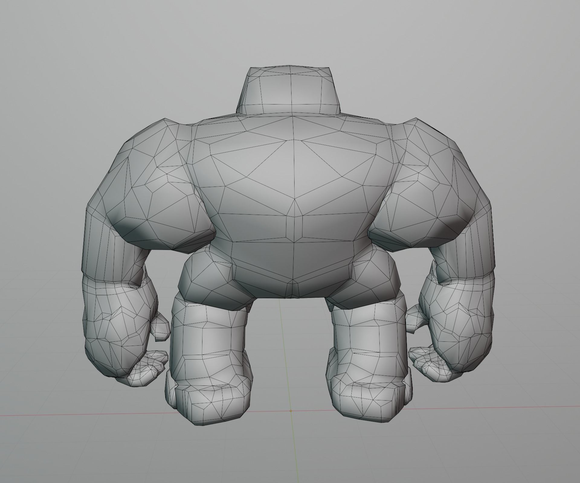 Character Creature Monster Stone Golem Rigged Animated Stylized Low-poly 3D model_8