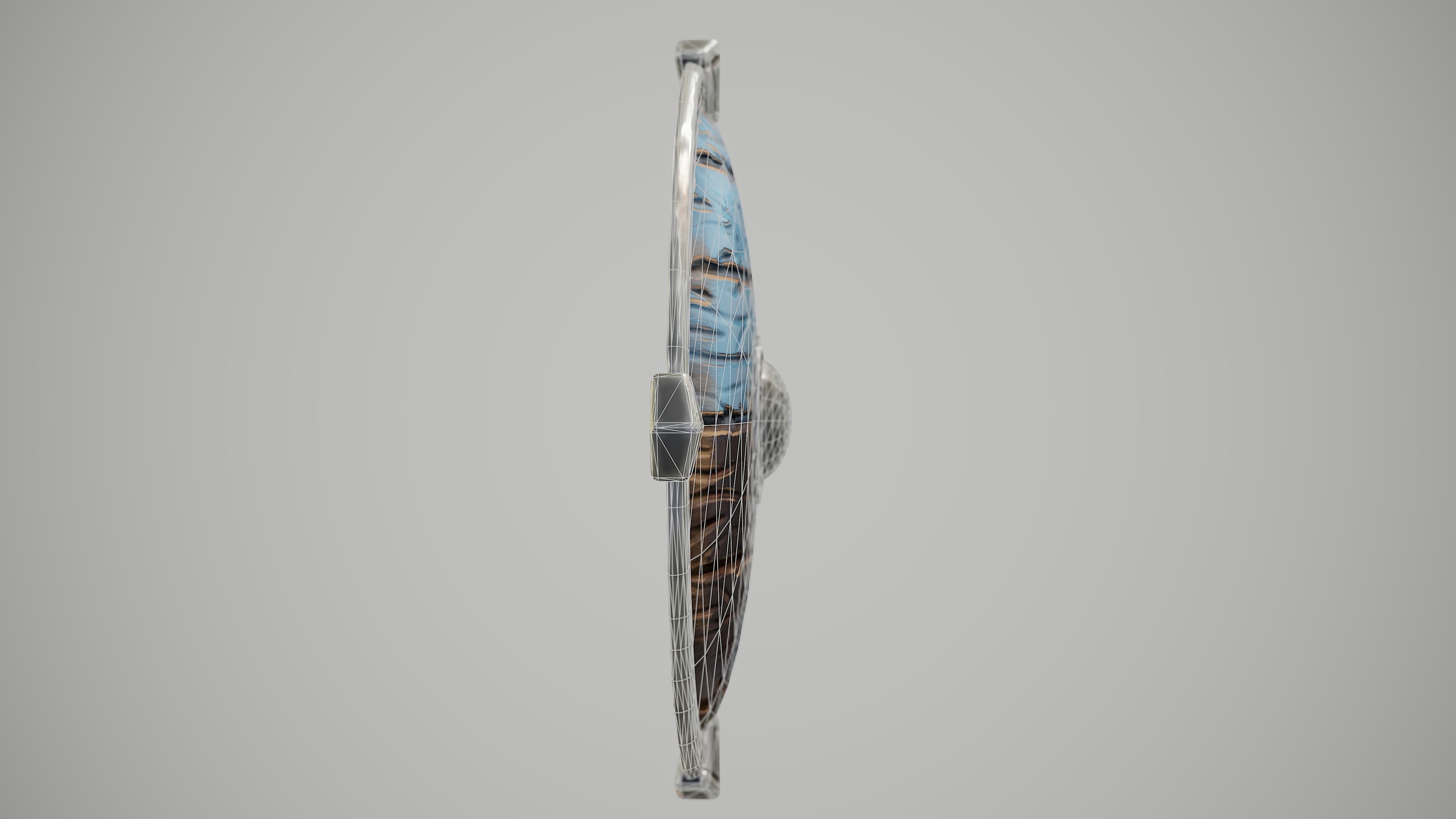 Stylized Viking Shield Low-poly 3D model_12