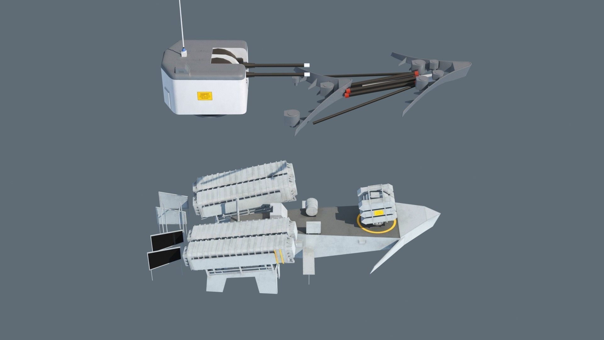 Leander class frigate 3D model_13