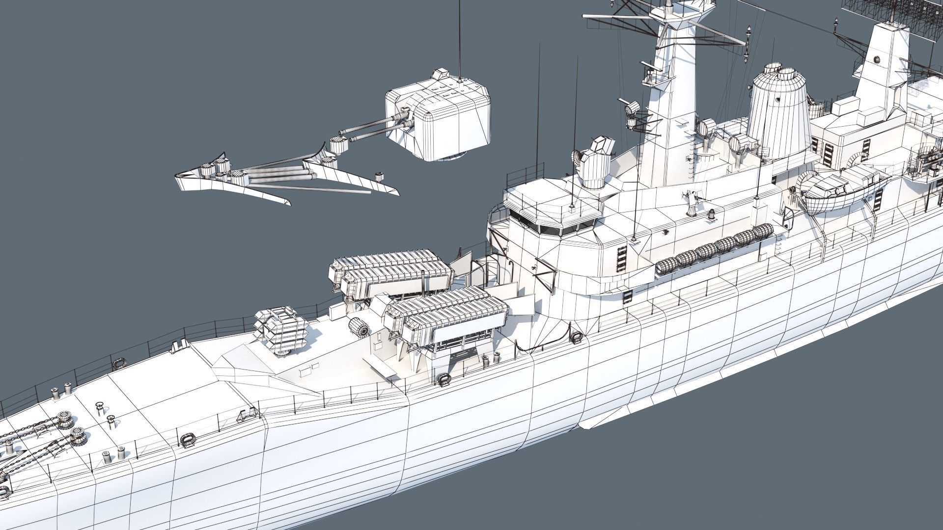 Leander class frigate 3D model_20