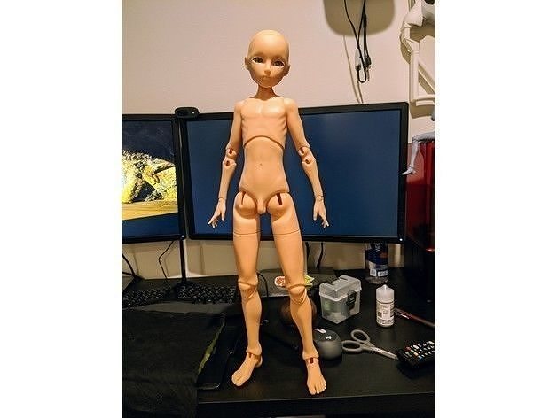 male Ball jointed doll  Free 3D print model