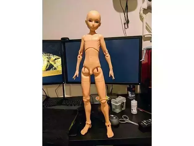 male Ball jointed doll  Free 3D print model