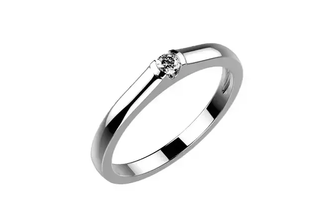 ZP004 diamond engagement ring gold