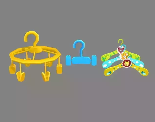 Cartoon clothes hangers  - clips