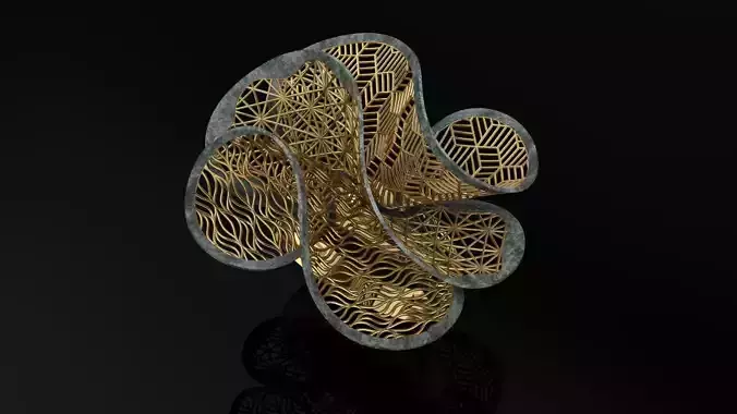  ring gold Jewelery 3D print model