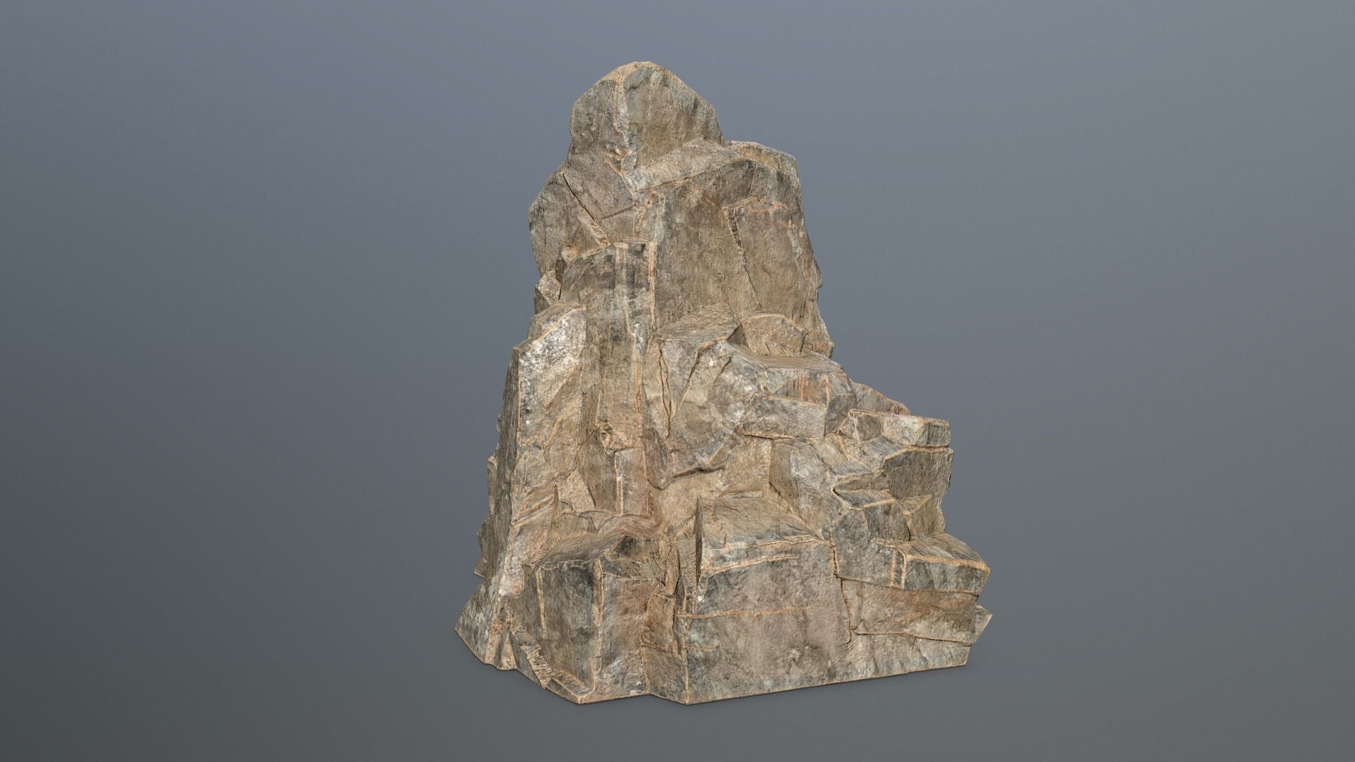 Rock Set Low-poly 3D model_19