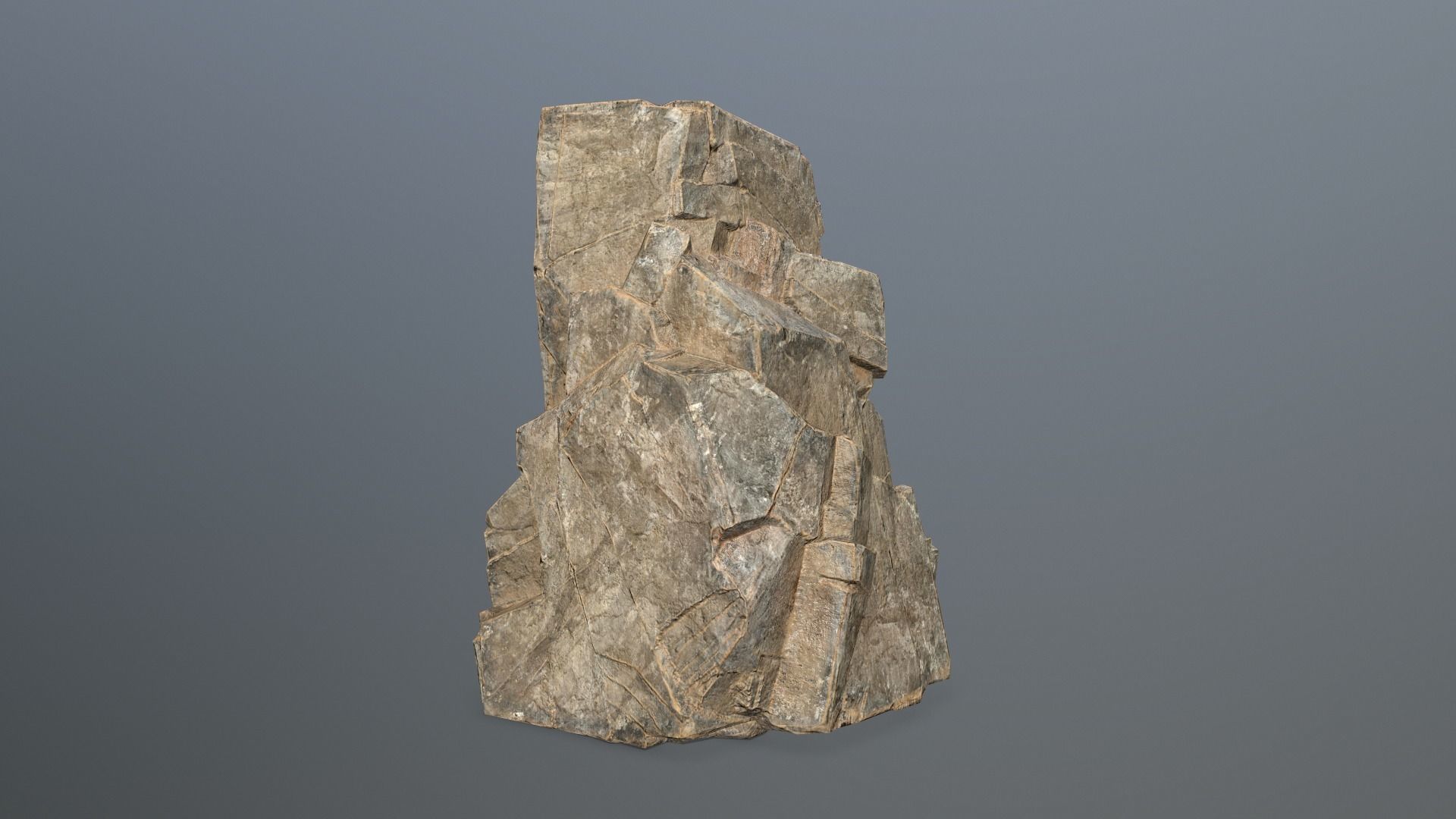 Rock Set Low-poly 3D model_7